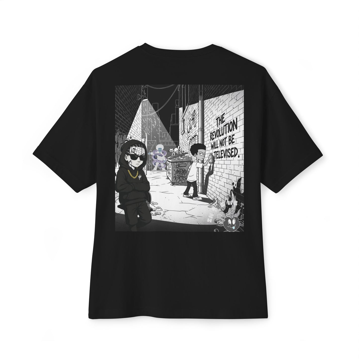 Oversized hood style T shirt