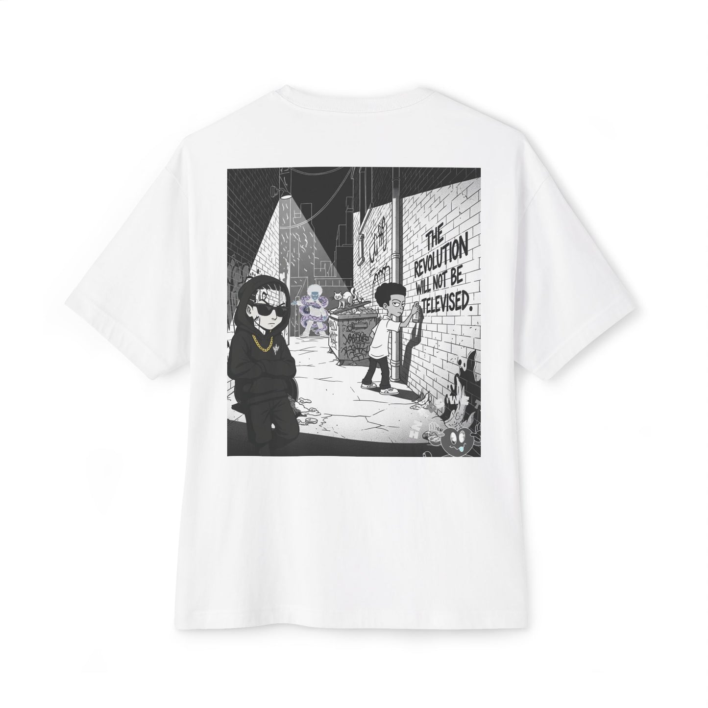 Oversized hood style T shirt