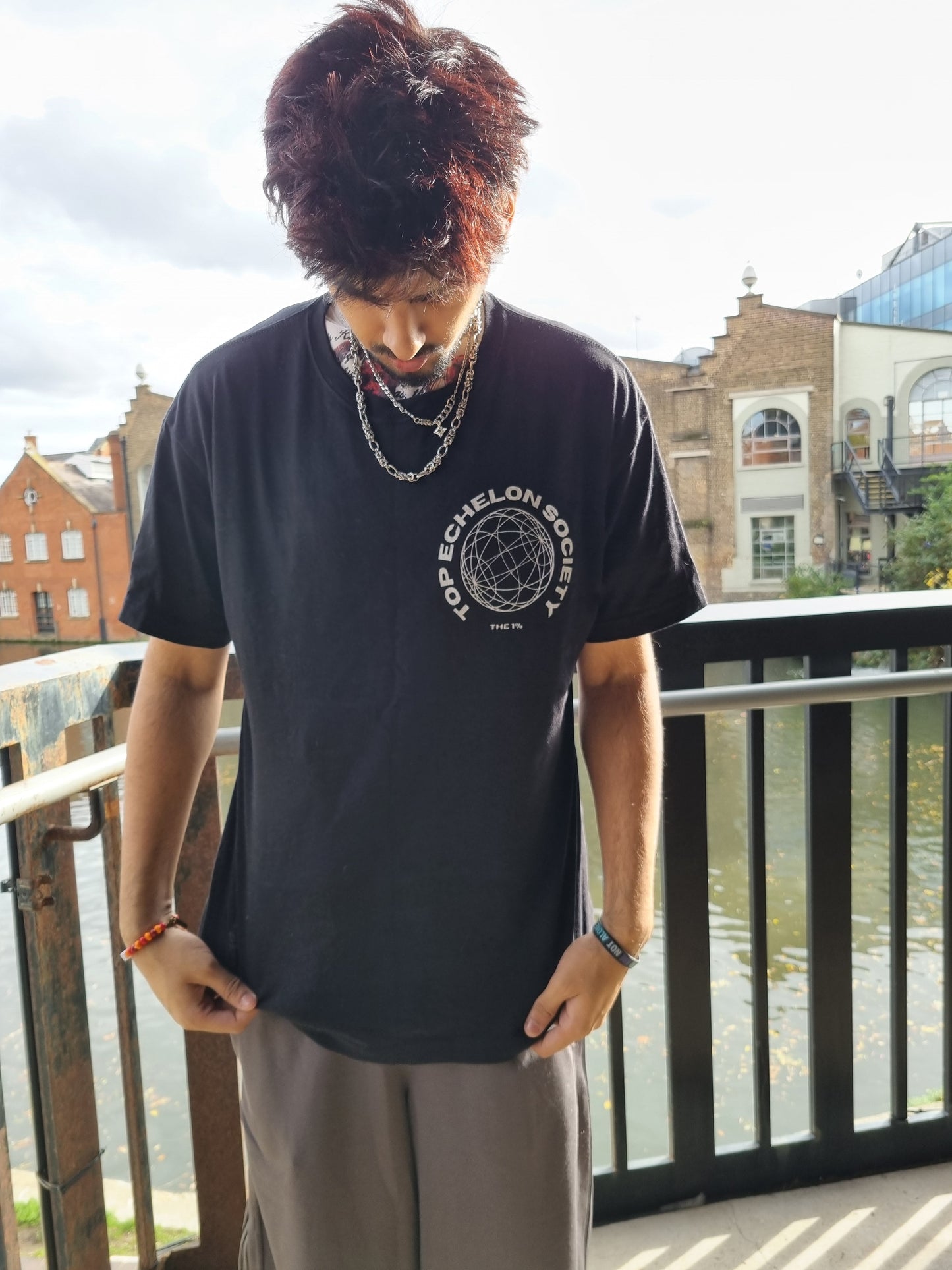 TES - Slums style boxy fit T shirt